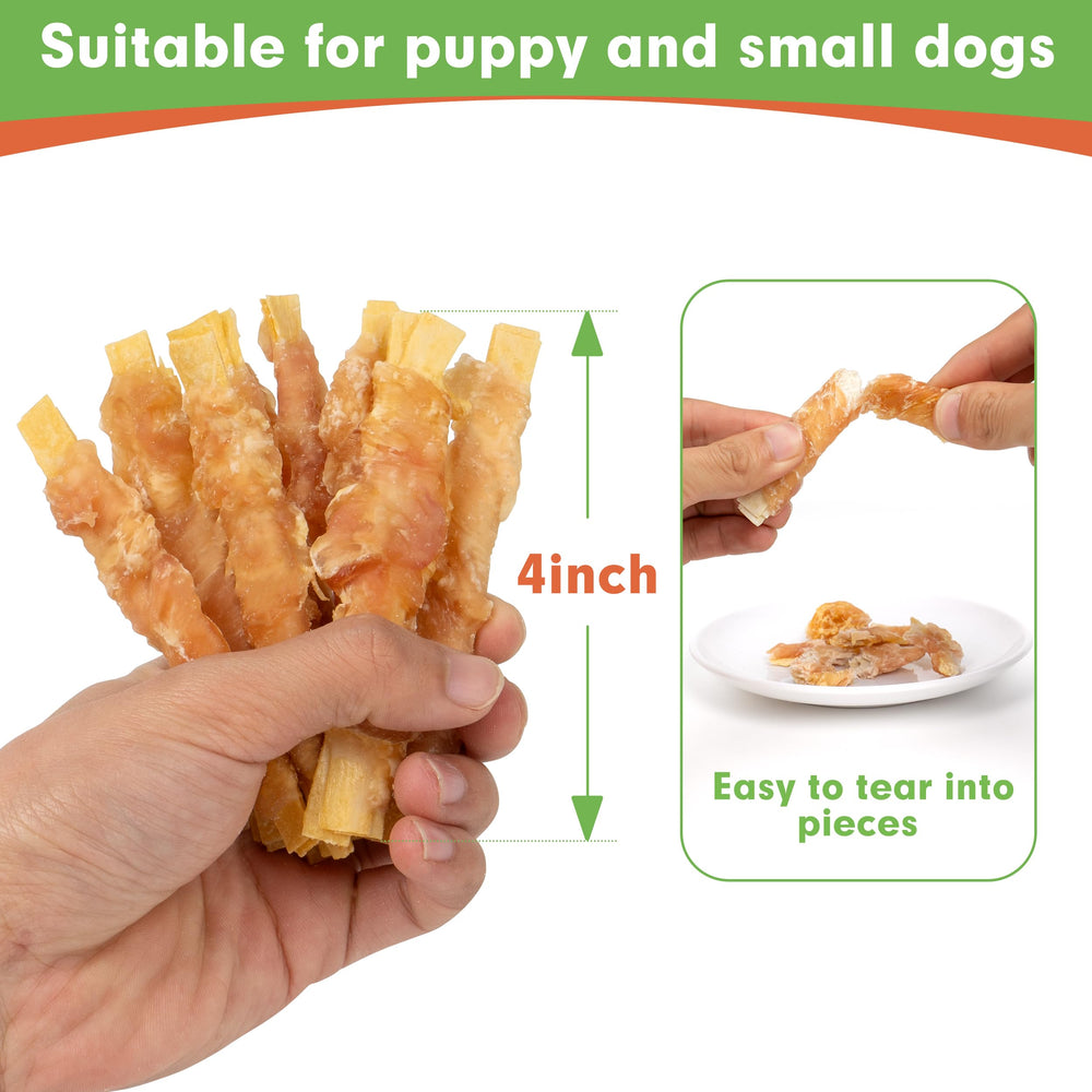 MON2SUN soft-training treats featuring chicken-wrapped cod fillets ideal for quick rewards.