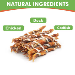 MON2SUN triple flavor jerky twist closeup texture, highlighting chewy bite ideal for satisfying chewing needs