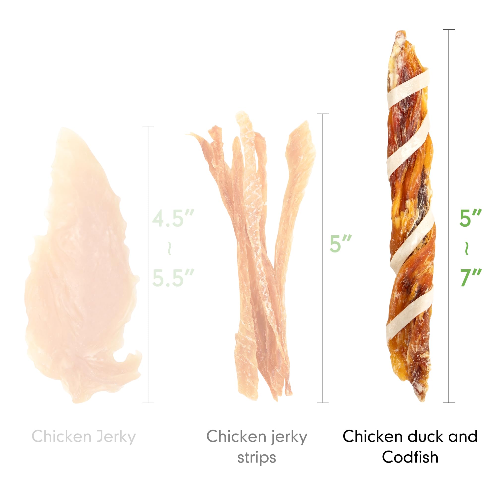 MON2SUN triple flavor jerky twist pack 10.58 oz, offering 15 treats for steady reward options