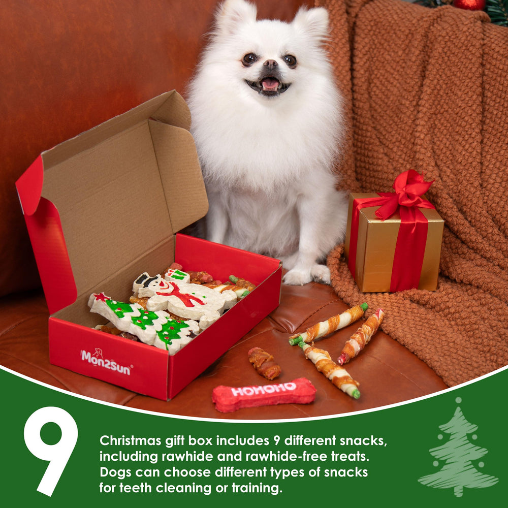 MON2SUN triple-flavor-rawhide-stick provides long-lasting chew and flavor variety.