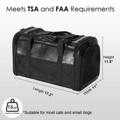 Monanller airline-approved pet carrier bag for smooth flights and trips.