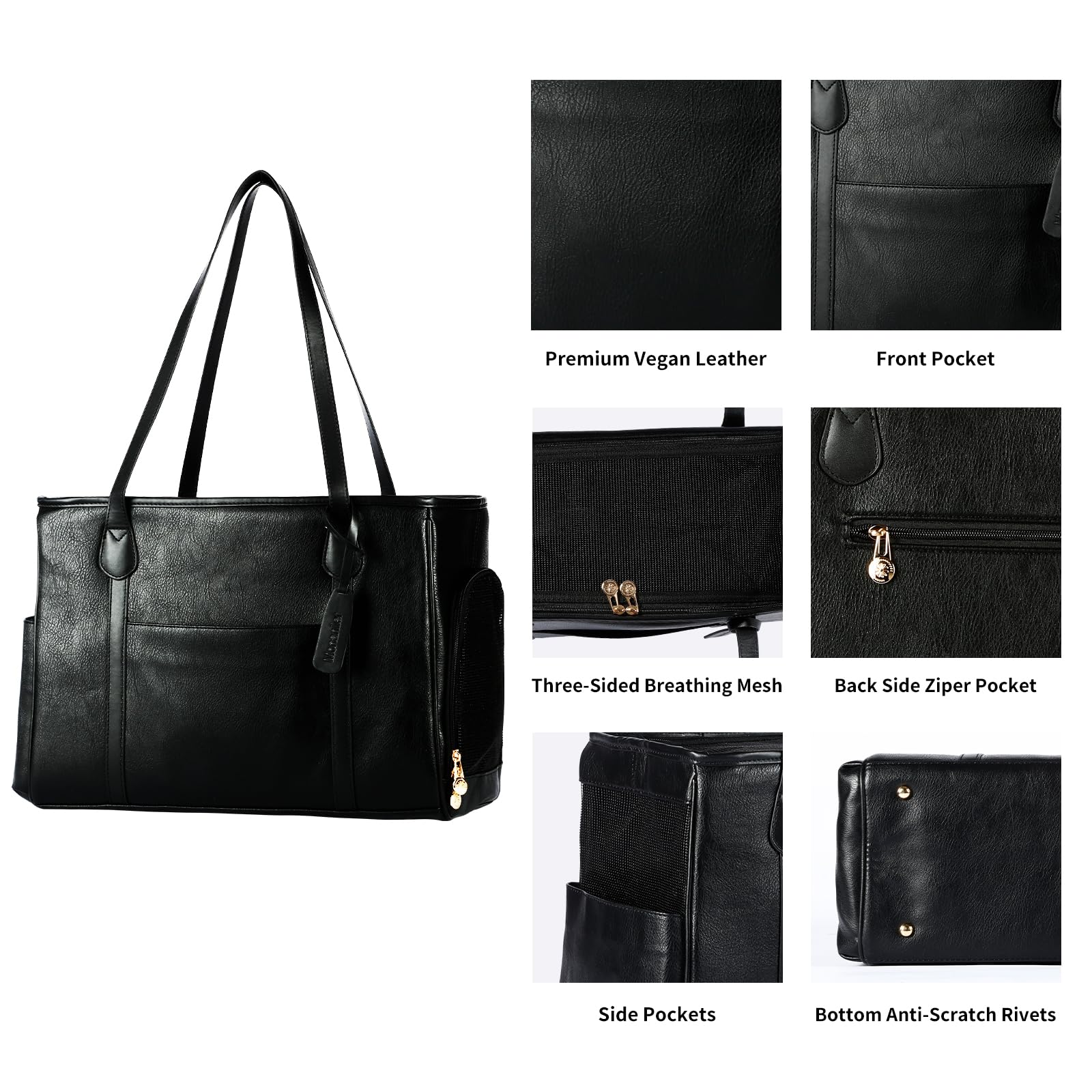 Monanller airline-friendly soft-sided design with breathable mesh for travel.