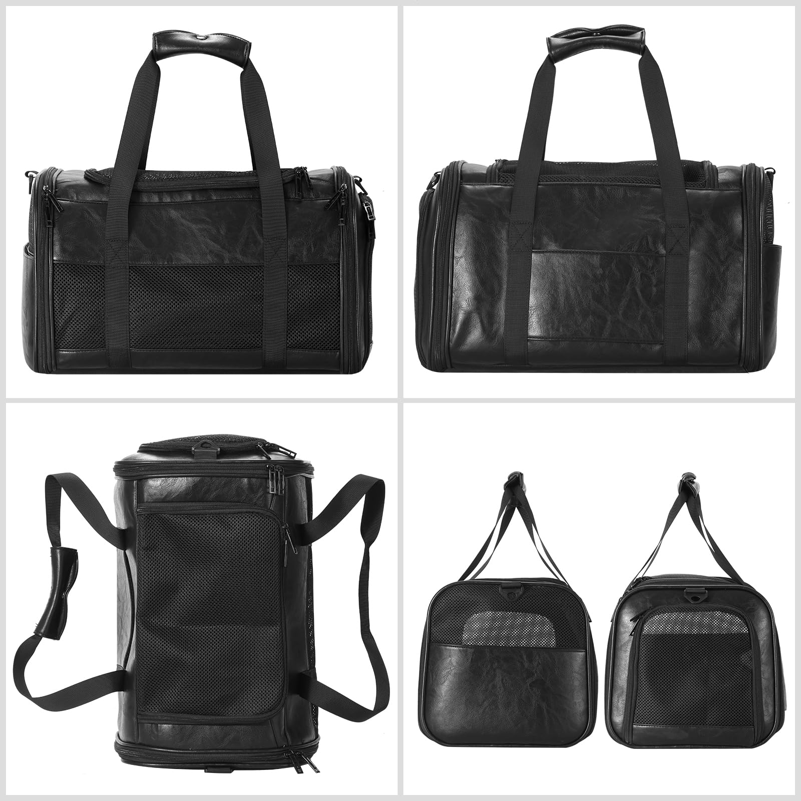 Monanller breathable mesh panels show through for airflow during travel.