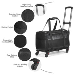 Monanller breathable mesh pet carrier ensures airflow and calm travel