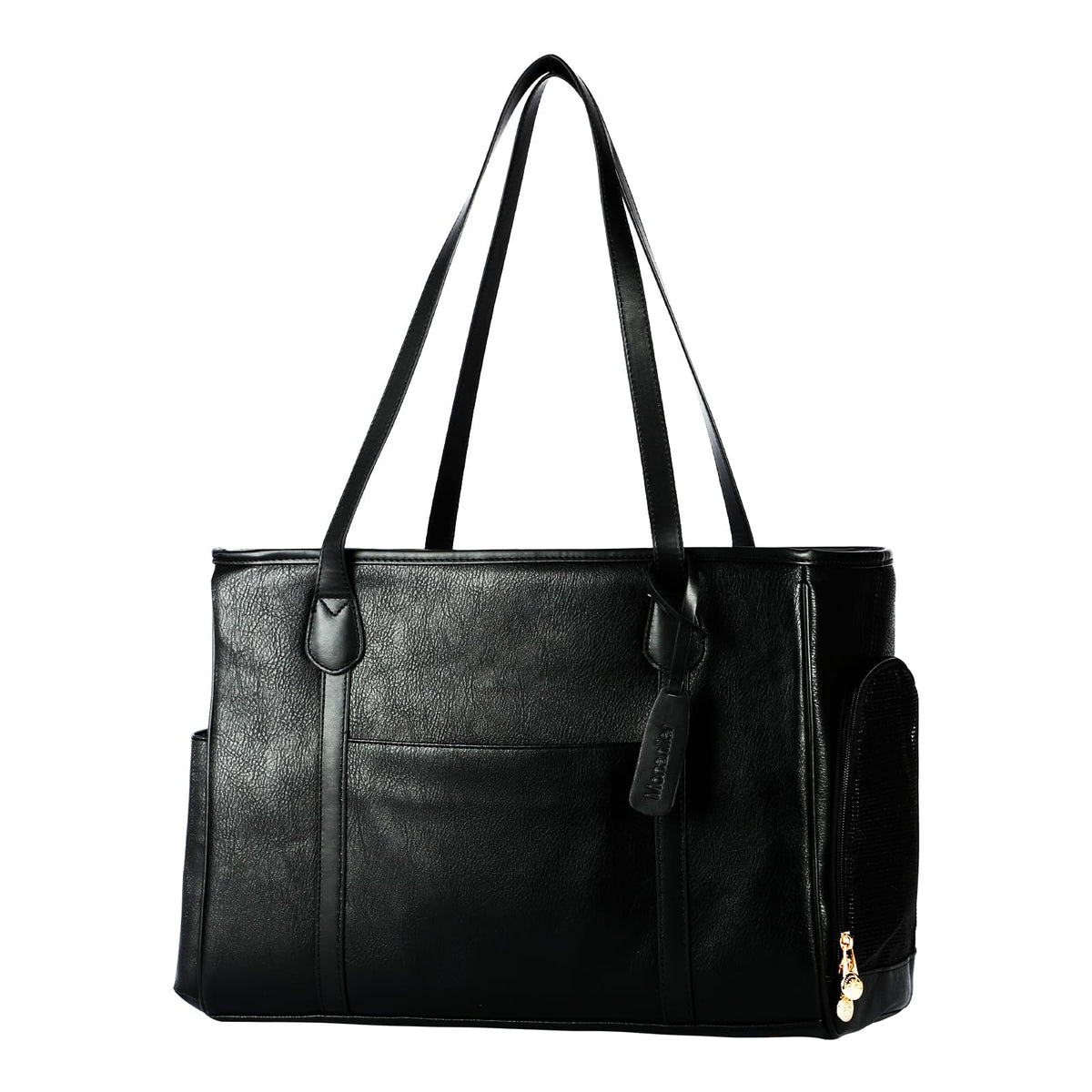 Monanller dog purse carrier front view highlights portable style for daily outings.