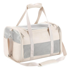 Monanller fashion leather dog carrier under-seat travel and style