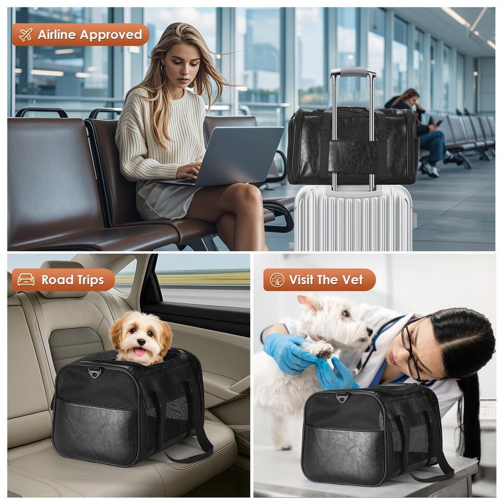 Monanller padded handles and adjustable strap enable versatile carrying options.