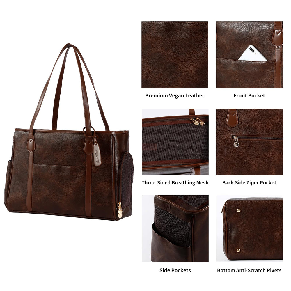 Monanller vegan leather durable bag colorfast and easy to clean.