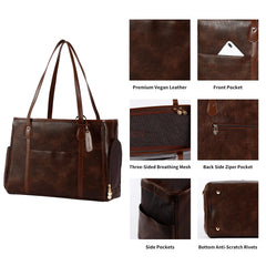 Monanller vegan leather durable bag colorfast and easy to clean.