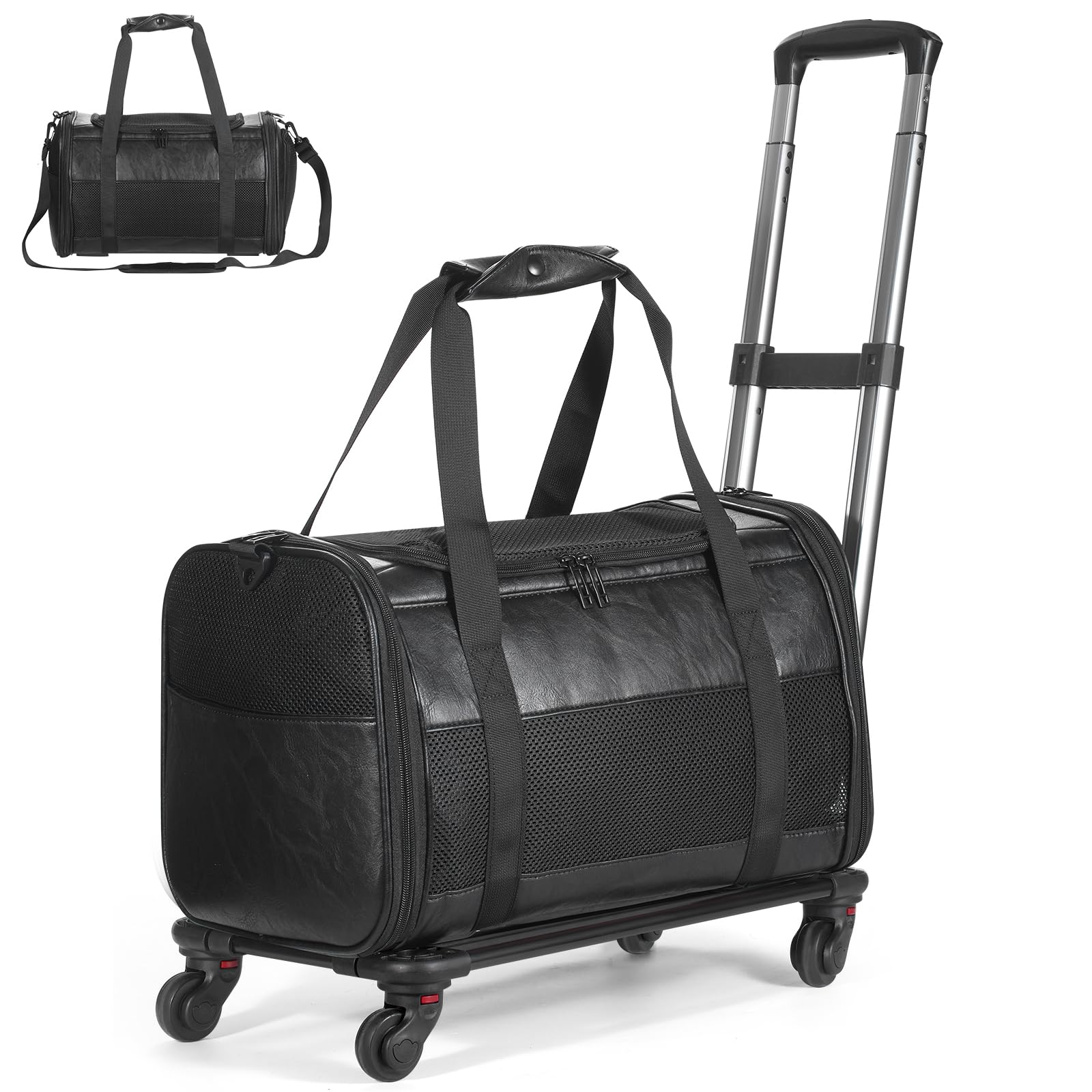 Monanller water resistant durable pet carrier withstands weather and daily use