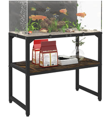Mondazie 20-gallon stand top view shows wide footprint for spacious setup.