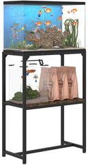 Mondazie 20gal fish tank stand top view highlighting reinforced cross-frame for stability.