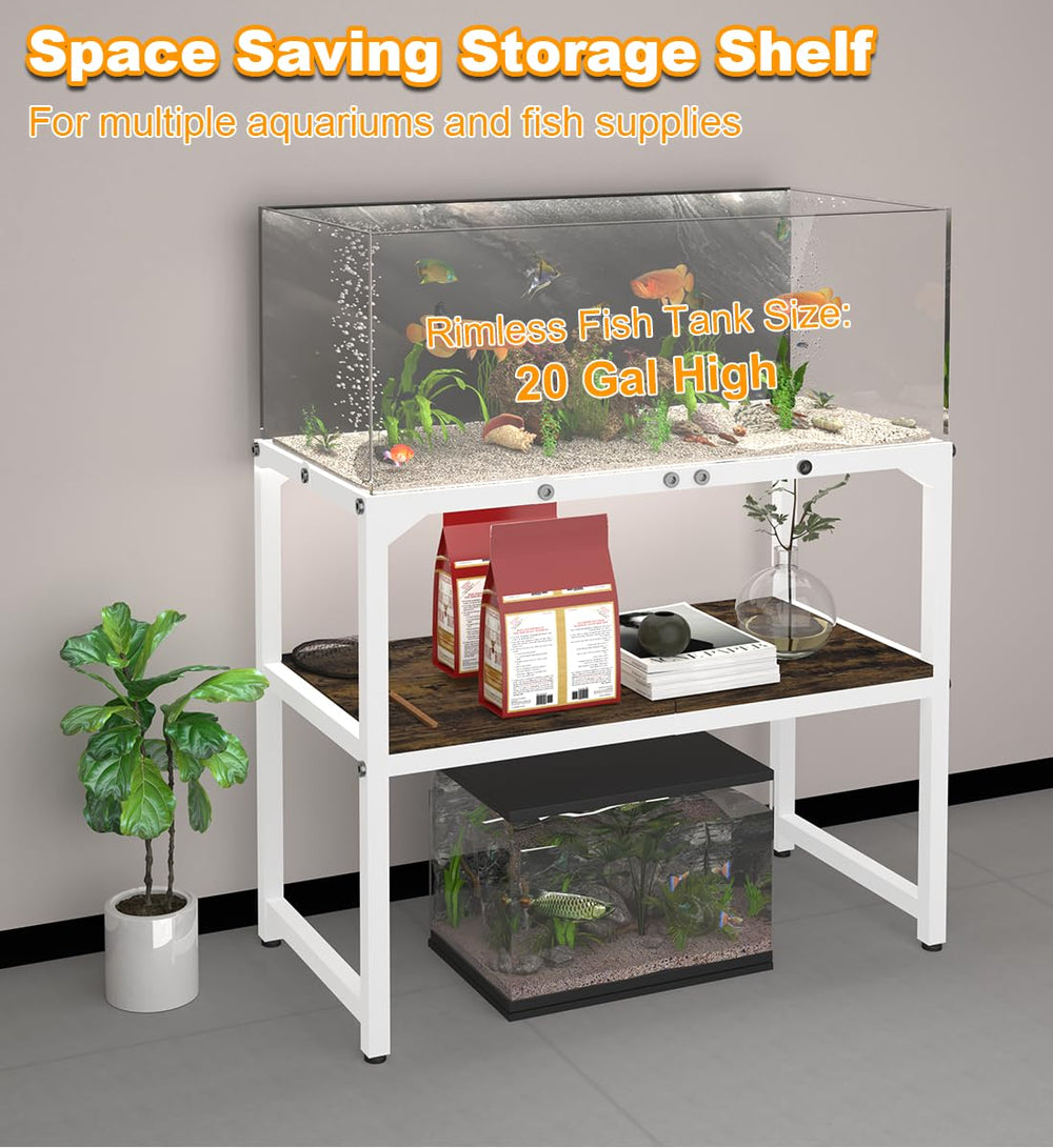 Mondazie stand top frame detail emphasizes stability and load bearing for tanks