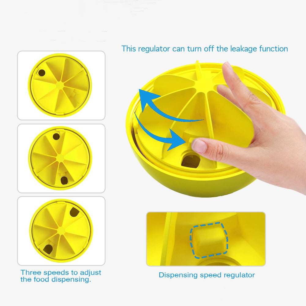 Monotre adjustable leakage holes control treat flow for tailored challenges.