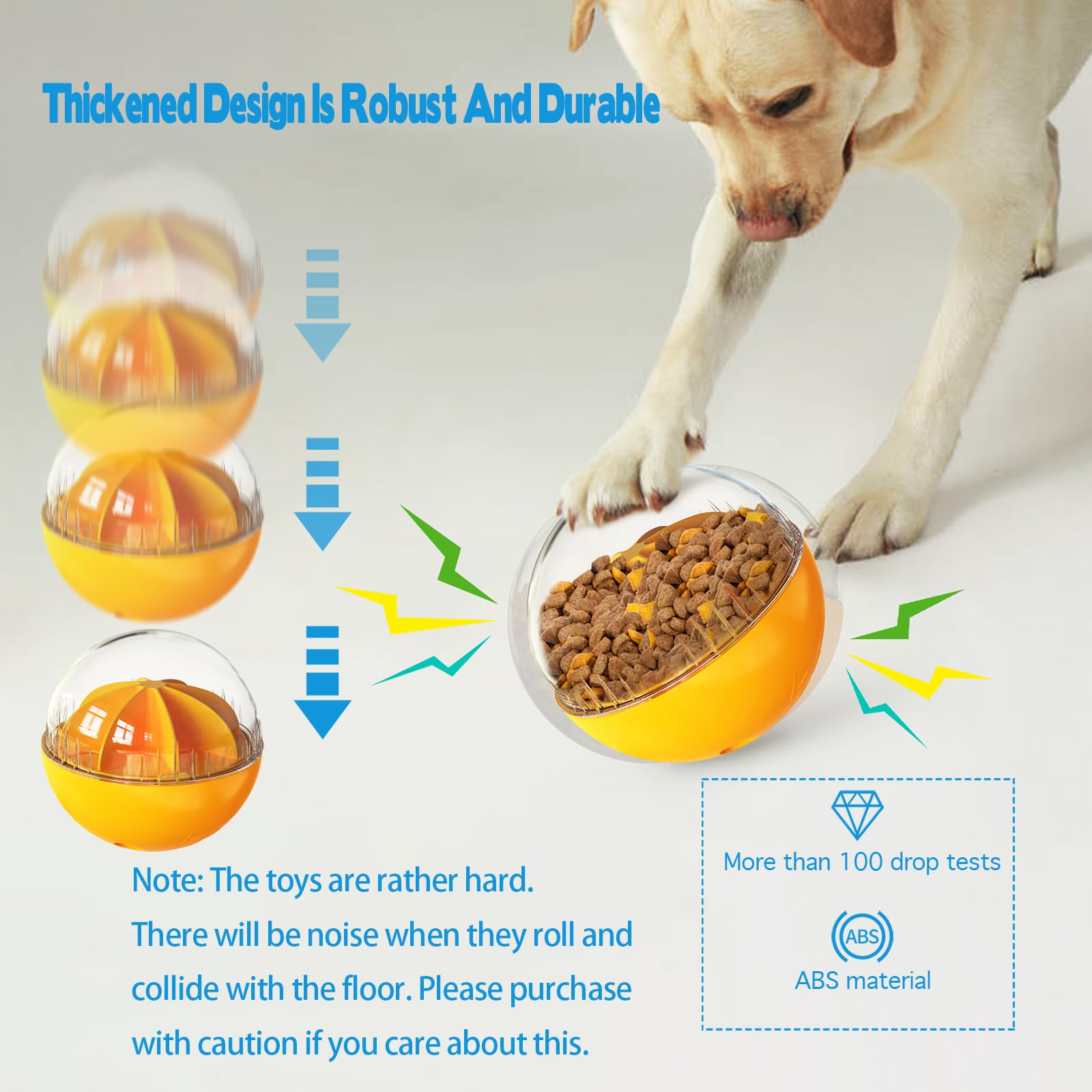 Monotre dog treat ball with durable construction for long-lasting play sessions.