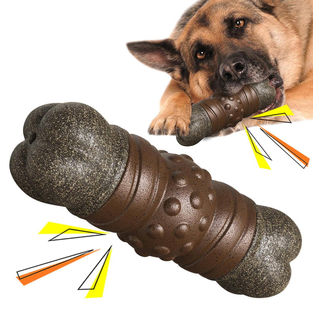 Monotre juguete mordedor indestructible para perros grandes, ideal para masticación intensa