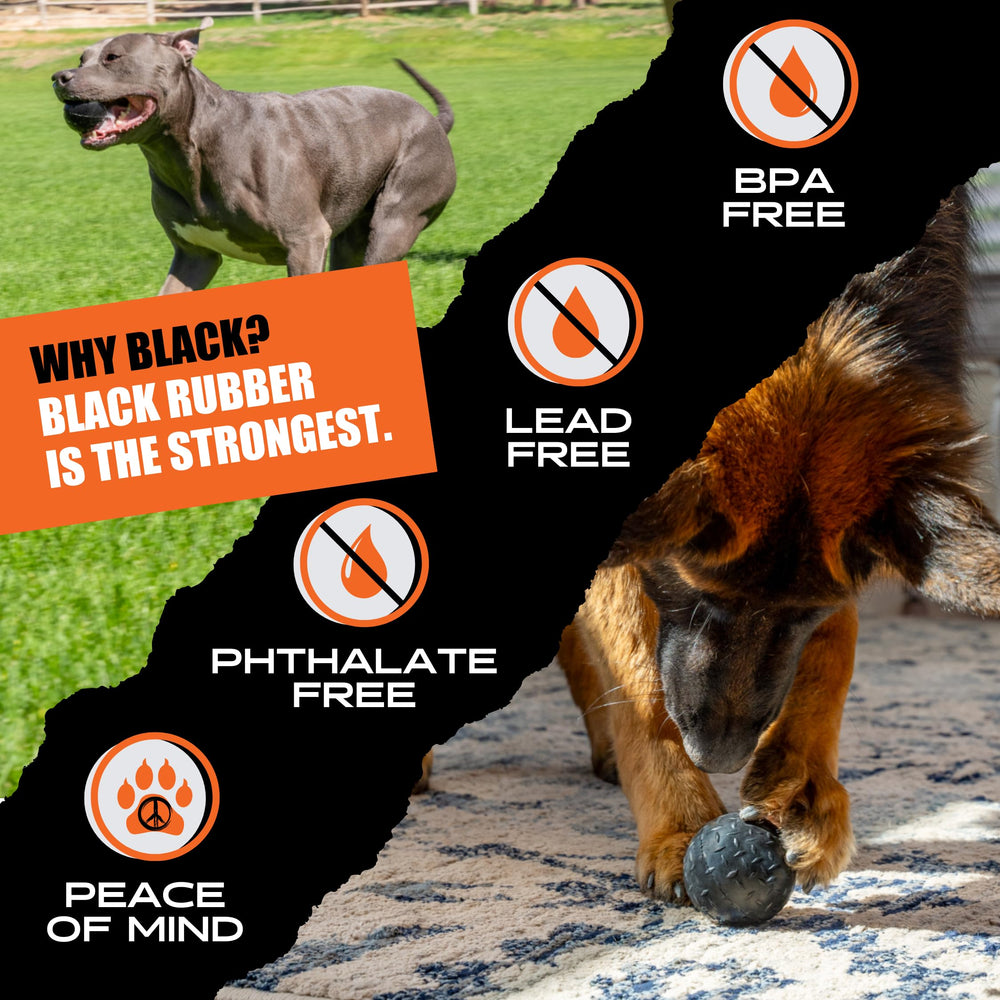 Monster K9 ball in action fetch in park demonstrates durable playtime