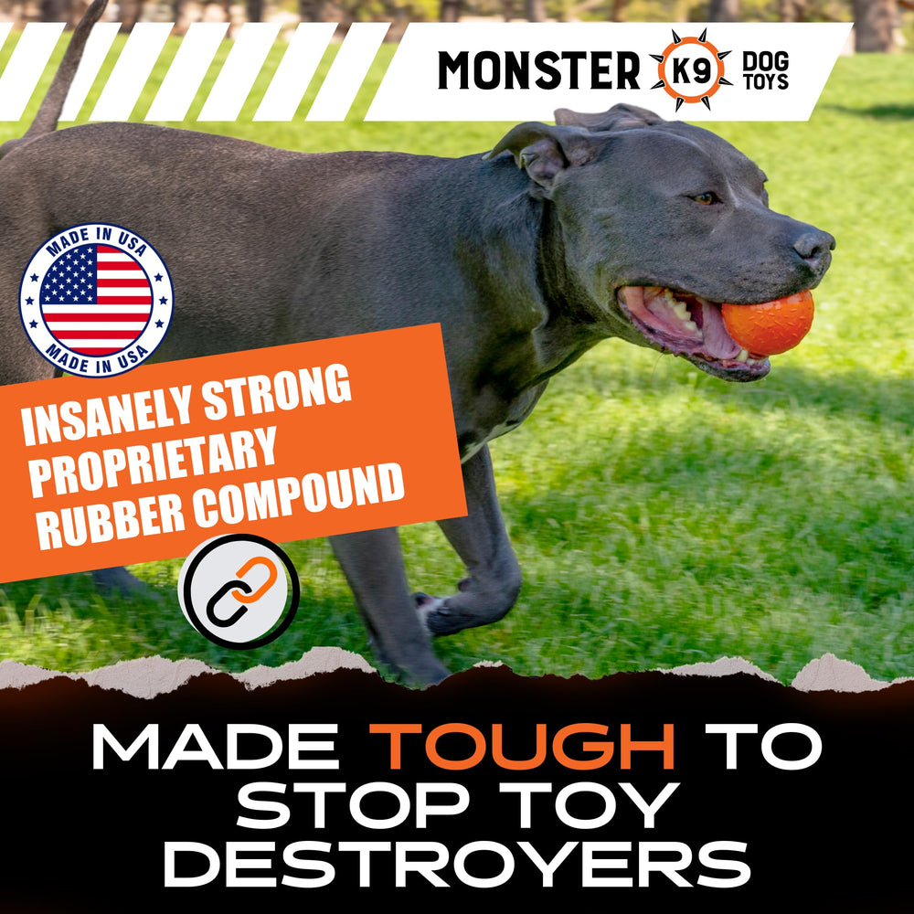 Monster K9 Beast Ball made in USA supports quality and local manufacturing.