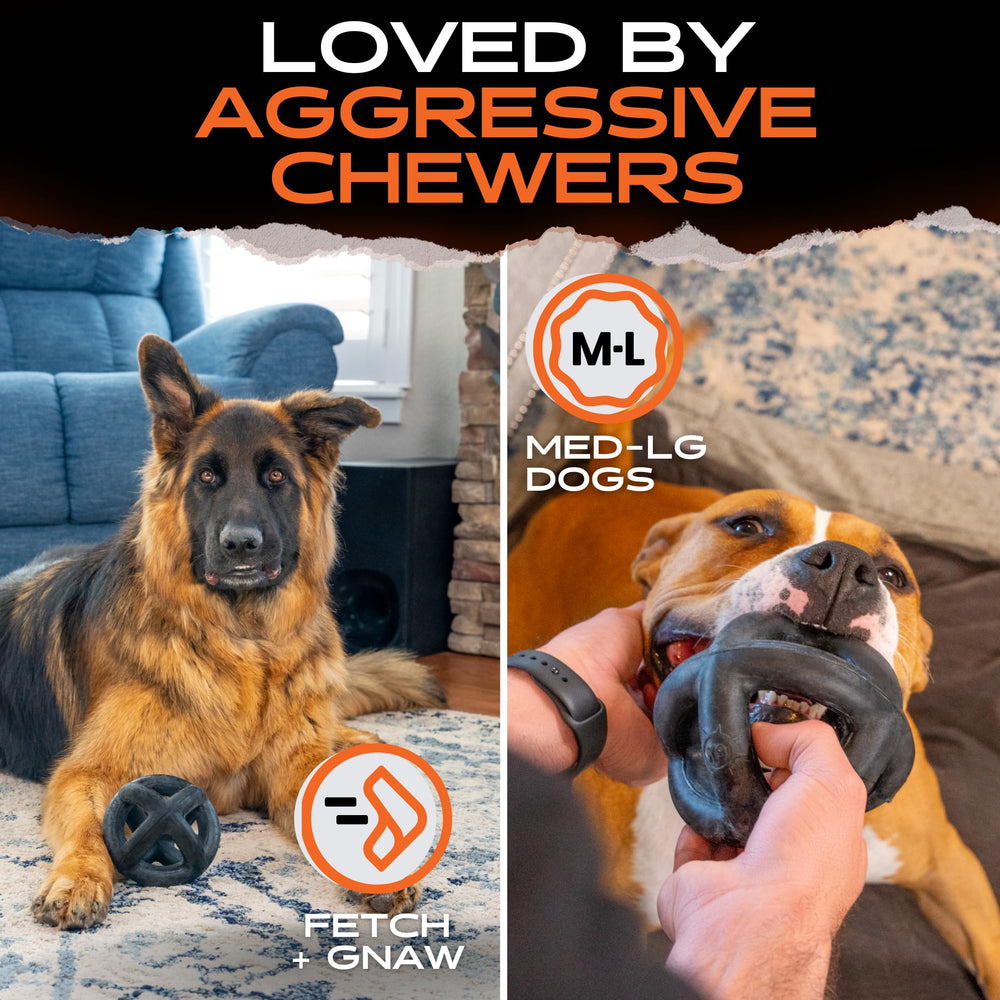 Monster K9 Indestructible Ball made in USA with natural rubber.