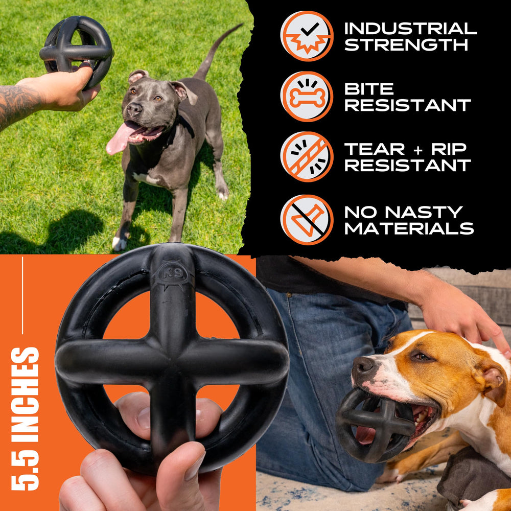 Monster K9 Indestructible Ball for tug sessions with strong grip.