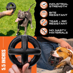 Monster K9 Indestructible Ball for tug sessions with strong grip.