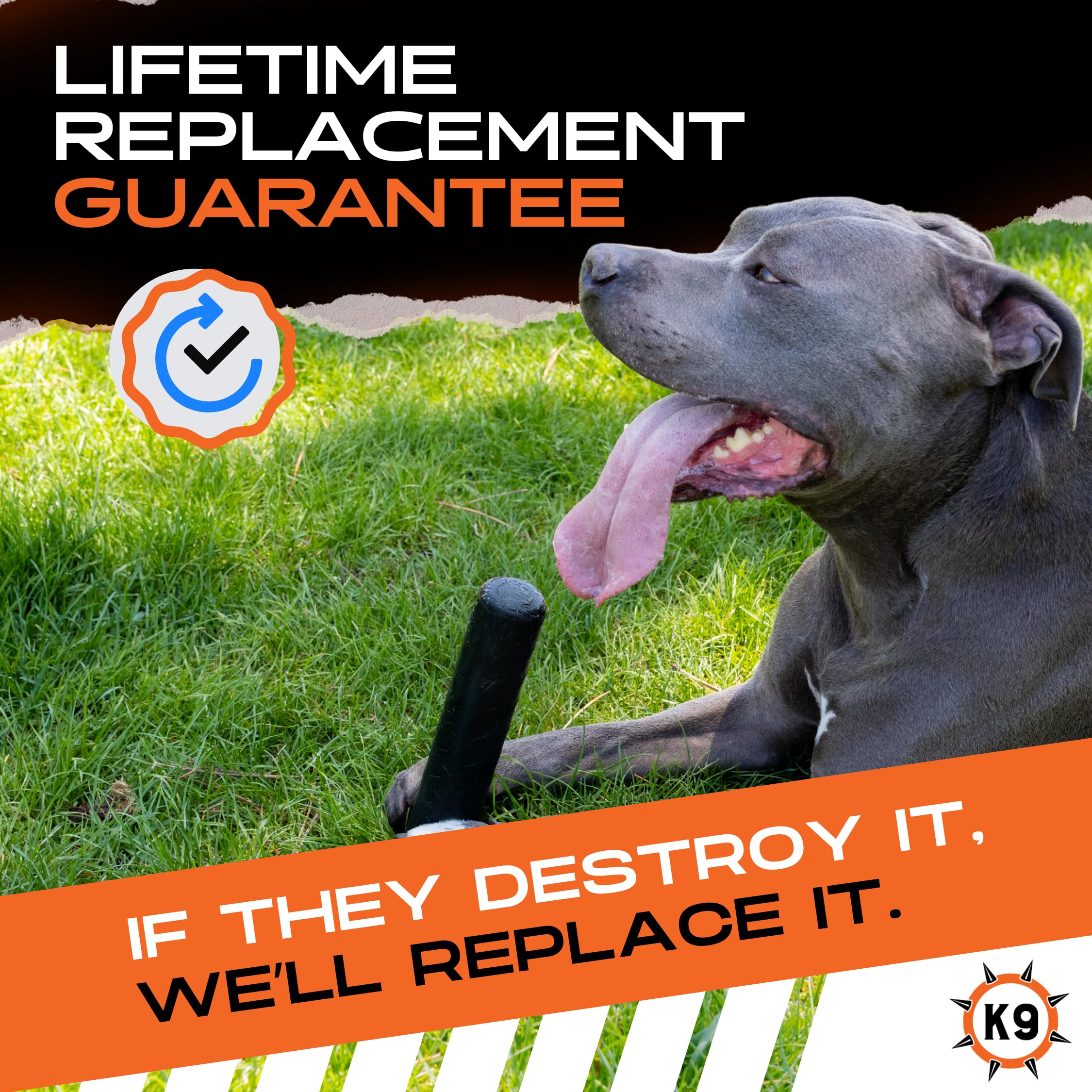 Monster K9 made-in-usa-erie-pa highlights premium American rubber quality.