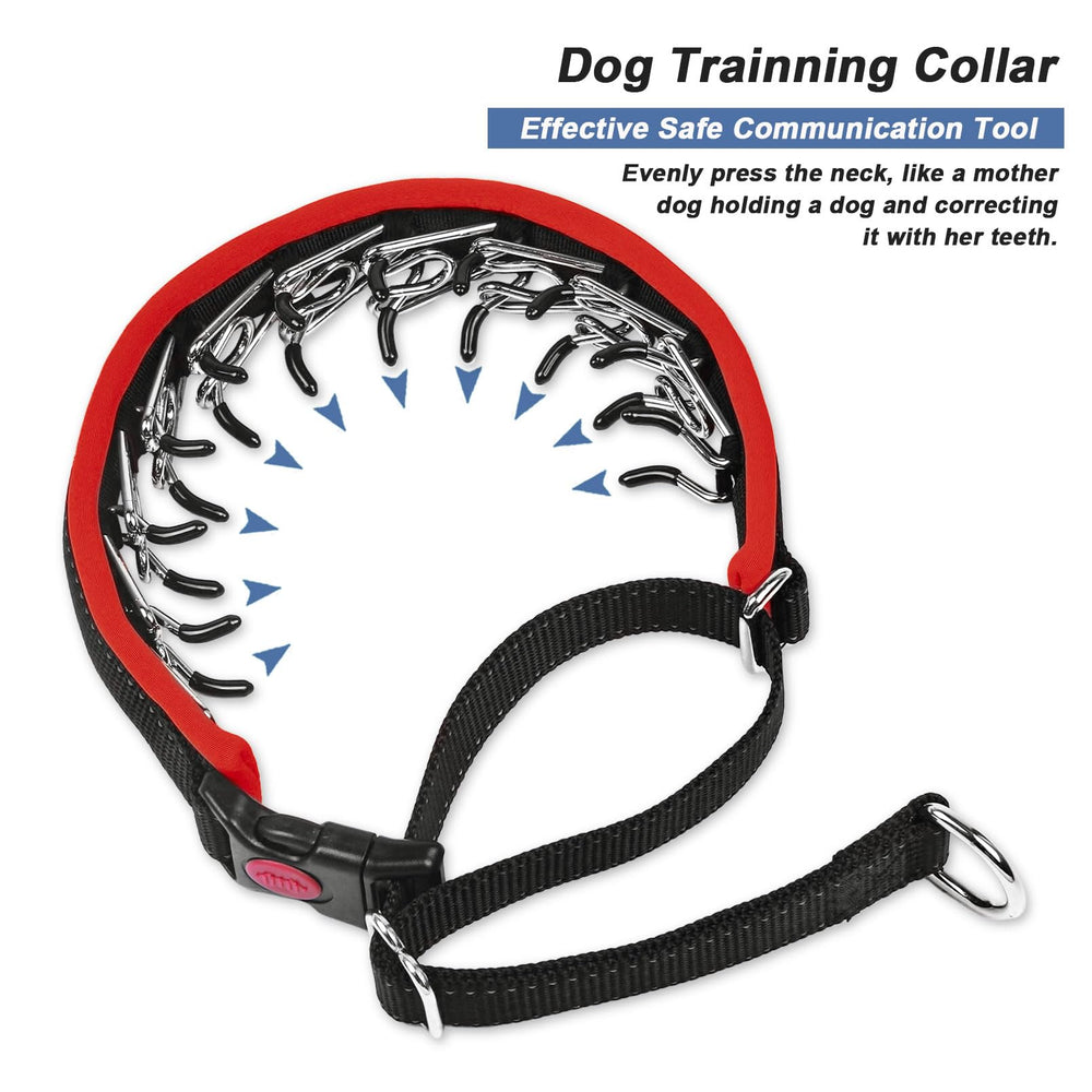 Monstoyo M Red adjustable-buckle feature ensures a snug fit for multiple breeds