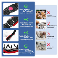 Monstoyo M Red stainless-steel-links detail emphasizes durability for strong dogs