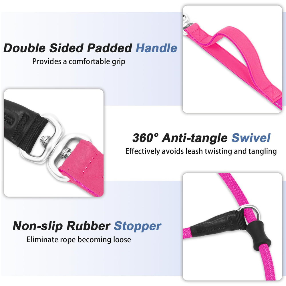 Monstoyo Slip Lead de 5 pies para entrenamiento sin tirones
