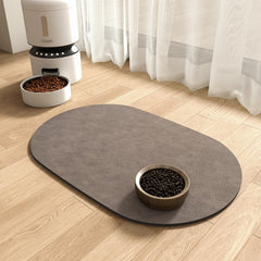 MontVoo absorbent dog water mat closeup highlighting absorbent surface and spill control