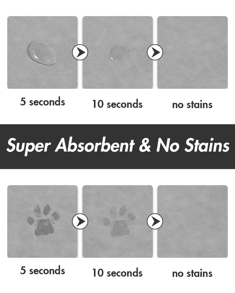 MontVoo dog feeding mat anti-slip back keeps bowls steady