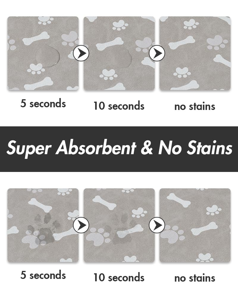 MontVoo dog food mat anti-slip-back prevents shifting during meals and protects floors