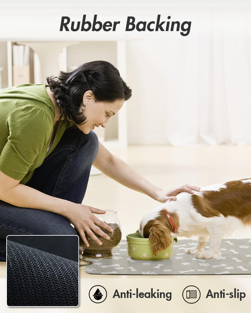 MontVoo dog food mat pet-friendly-design suitable for dogs and cats