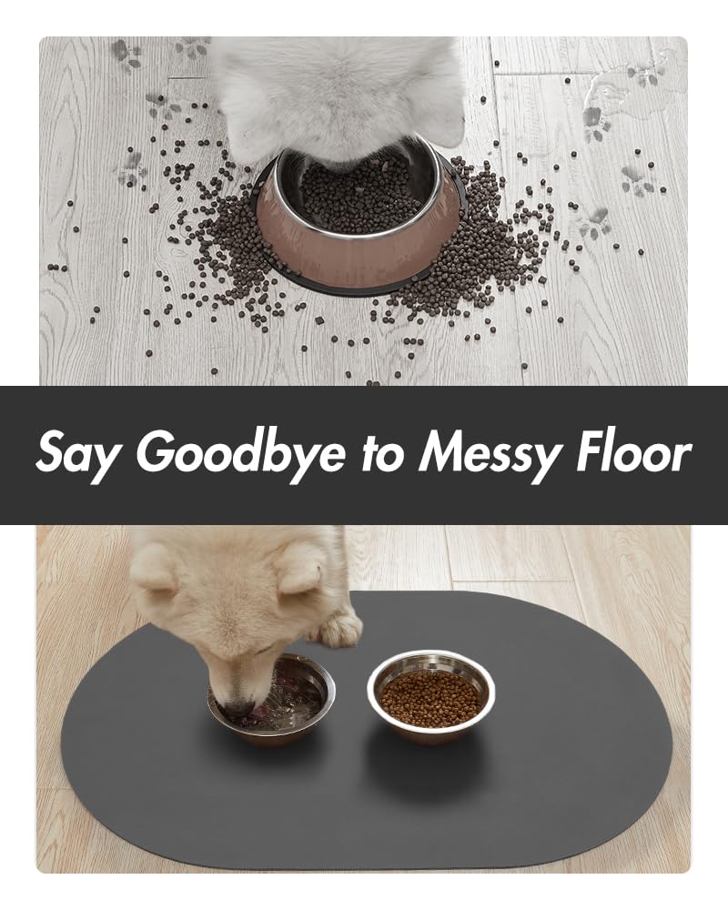 MontVoo easy-clean dog mat shown after use for quick cleanup