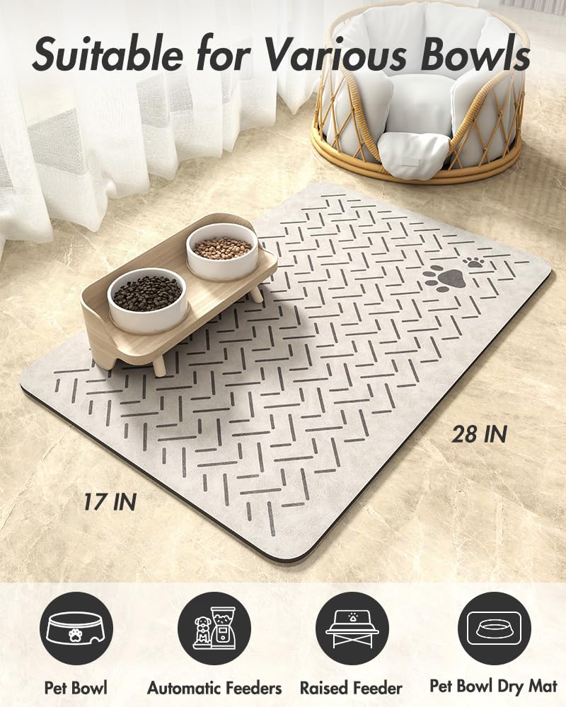 MontVoo pet-drying mat doubles as a space-saving bowl accessory.