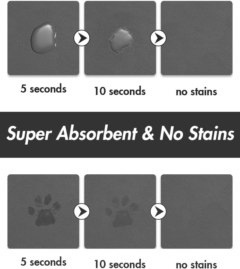 MontVoo quick-dry-pet-feeding-mat dries fast after meals.