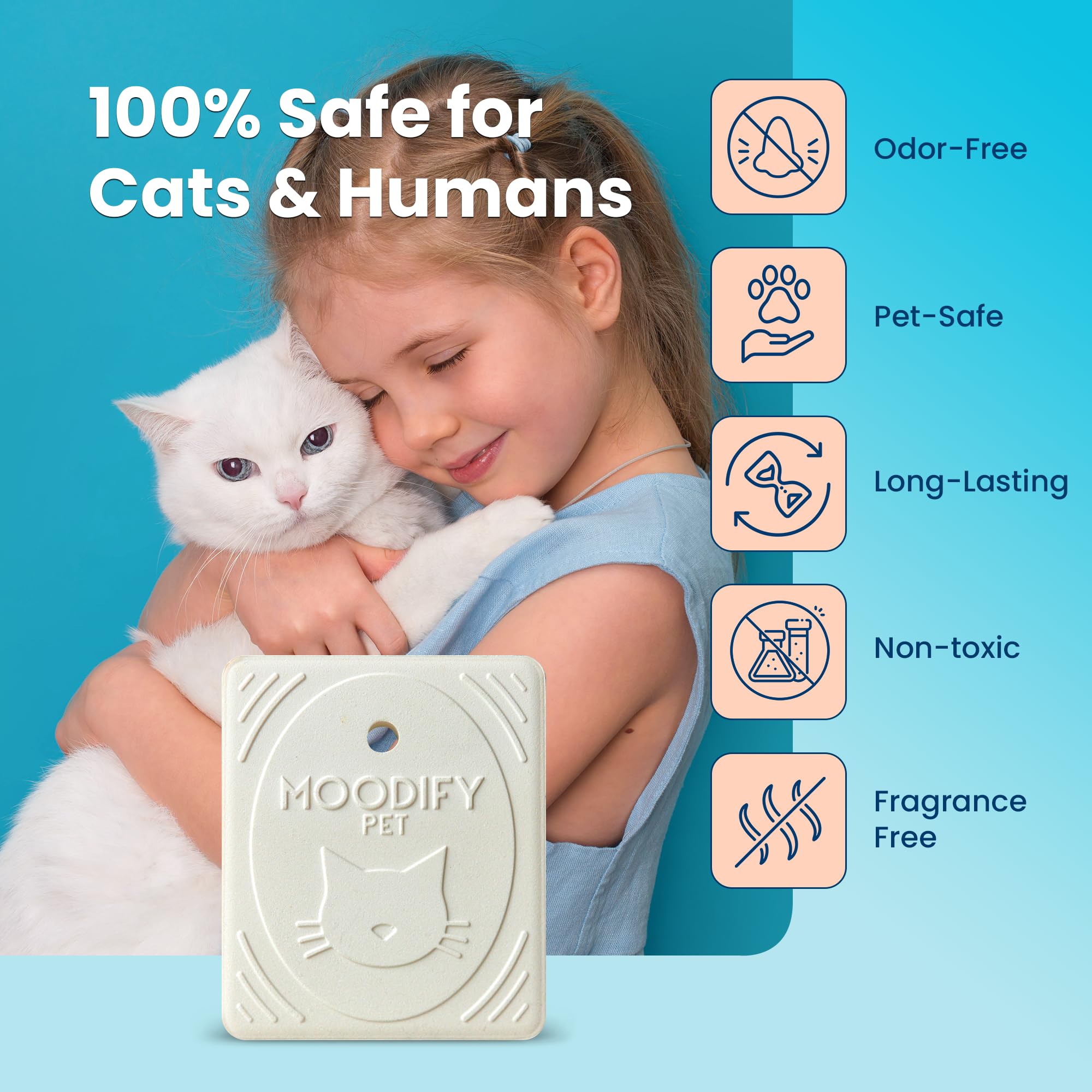 MoodifyPet pet bed odor absorber helps calm sleeping areas.