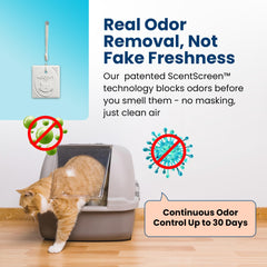 MoodifyPet ScentScreen technology blocks odors at the source.