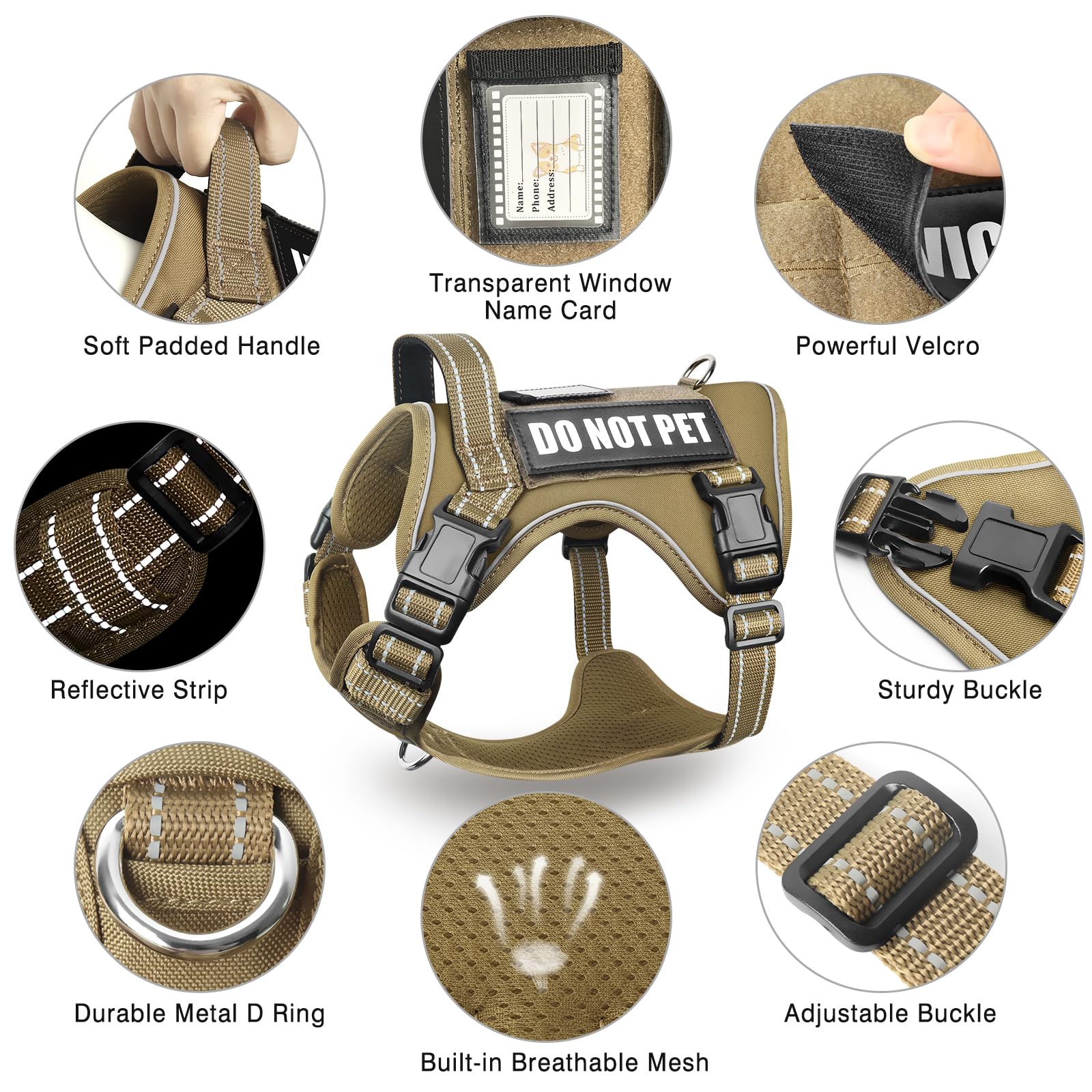 MOOGROU D-rings and design features enable quick, versatile control during walks.