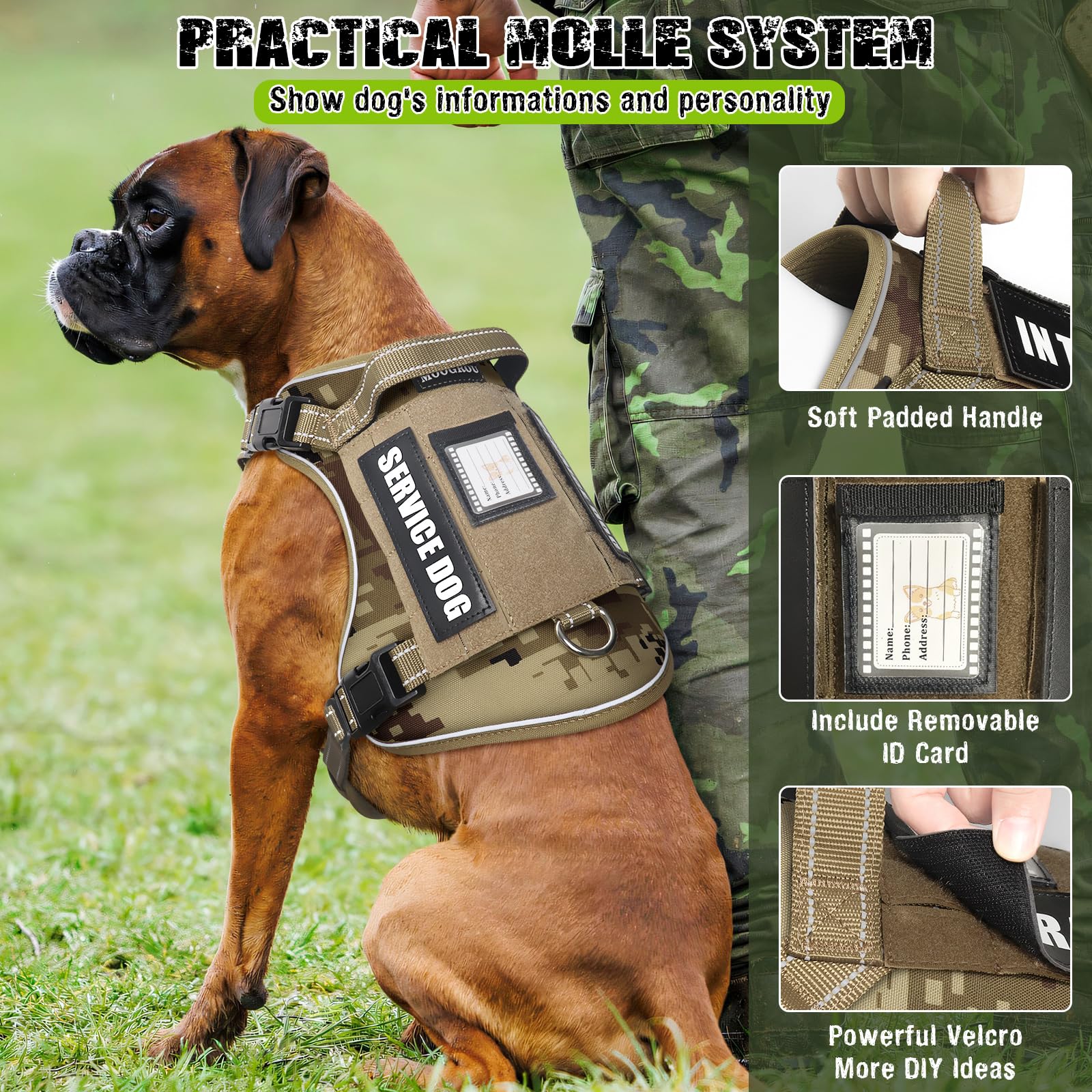 MOOGROU dog leash with 360 rotation reduces tangles on walks