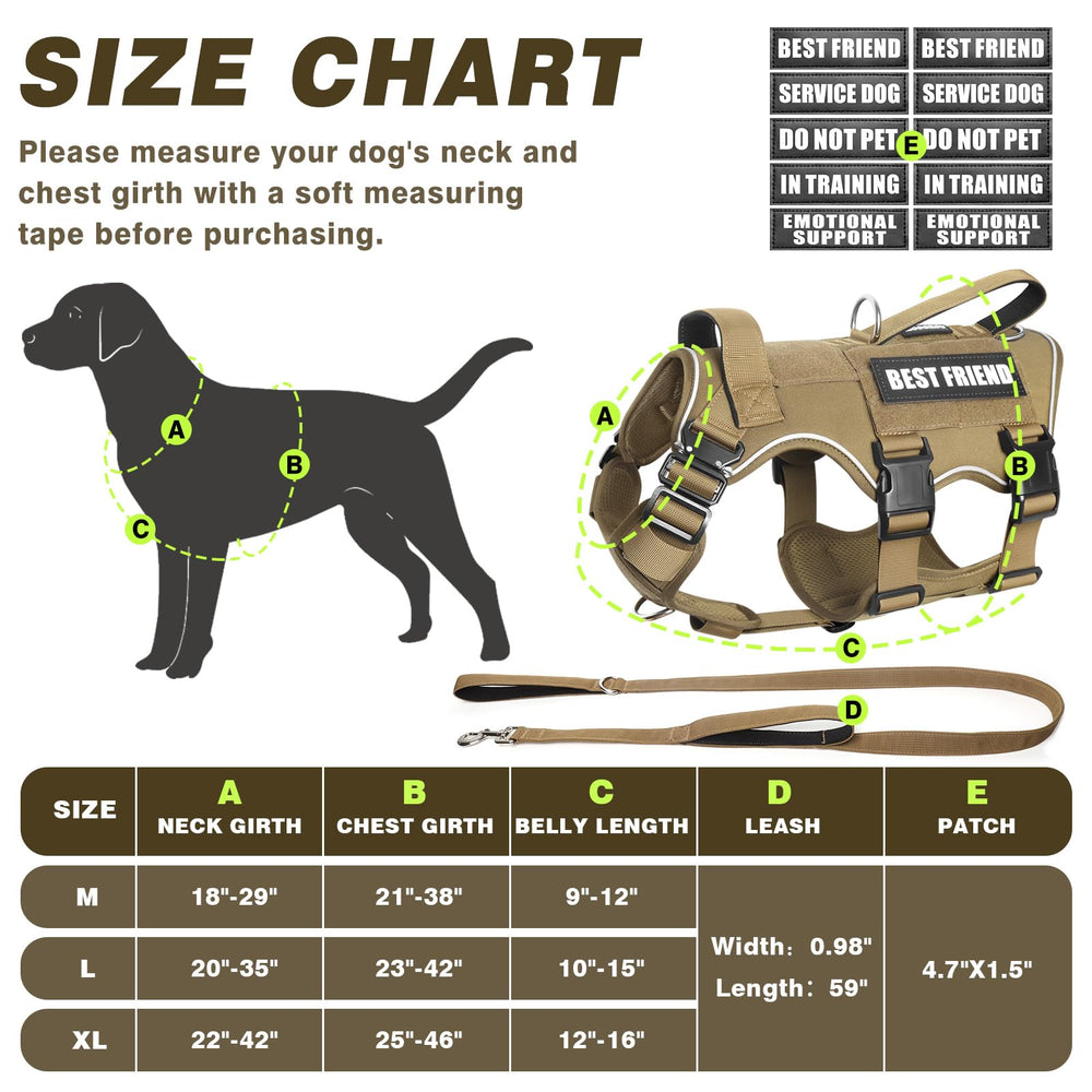 MOOGROU dog vest size chart guides selecting neck and chest measurements.