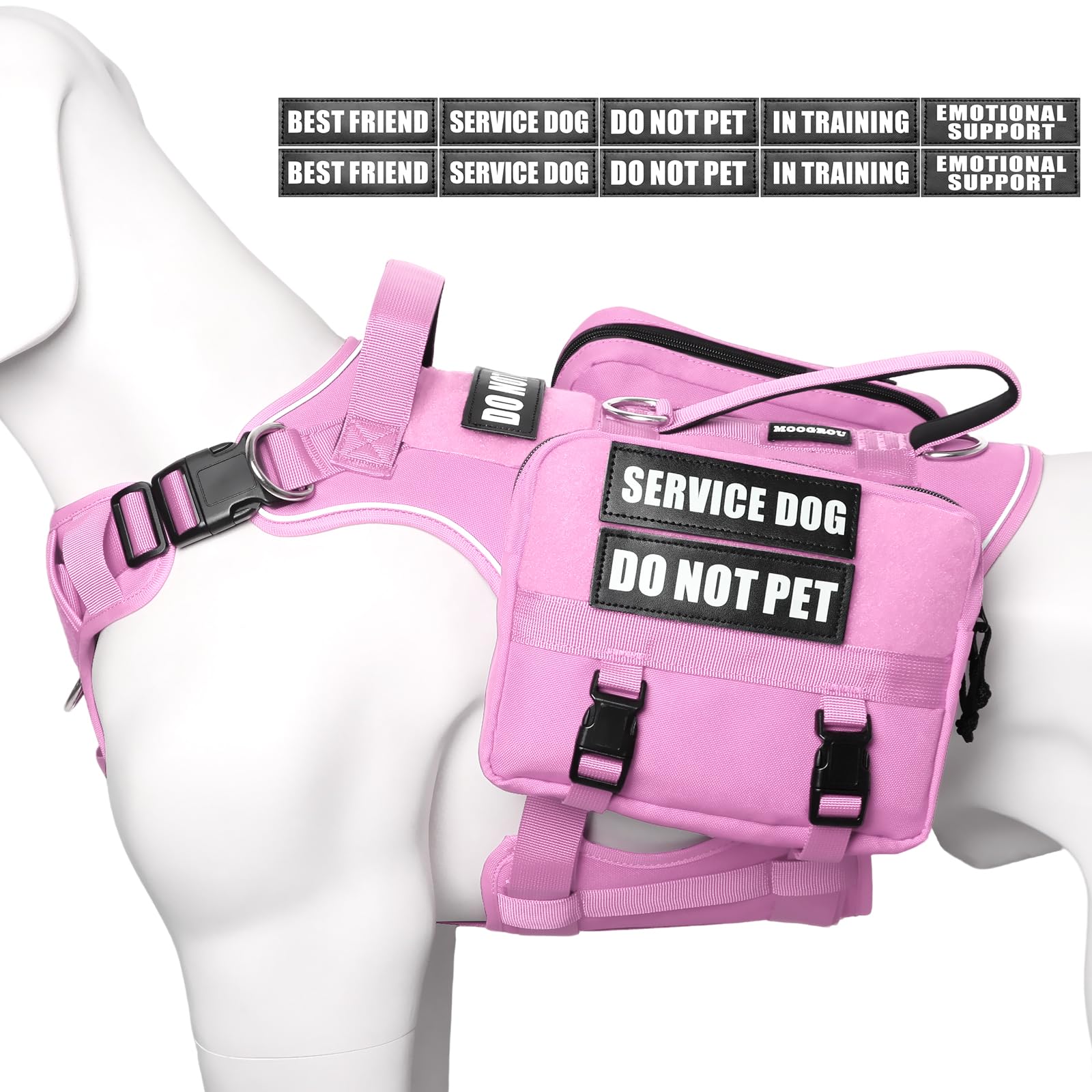 MOOGROU large-capacity pockets ideal for snacks, water, and bags during hikes.