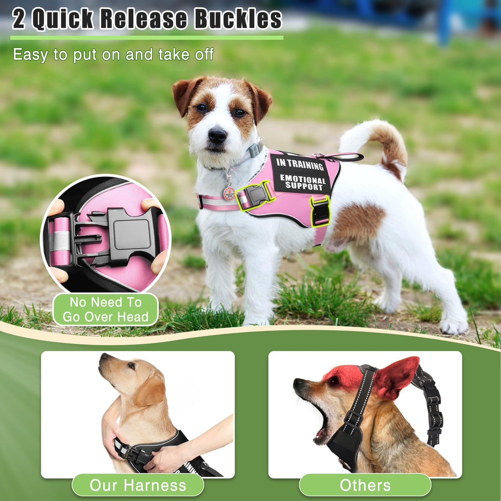 MOOGROU metal service dog tag emphasizes durable engraving for lasting identification