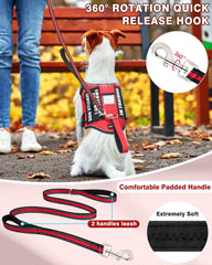 MOOGROU 5 ft leash with padded handles for comfortable control