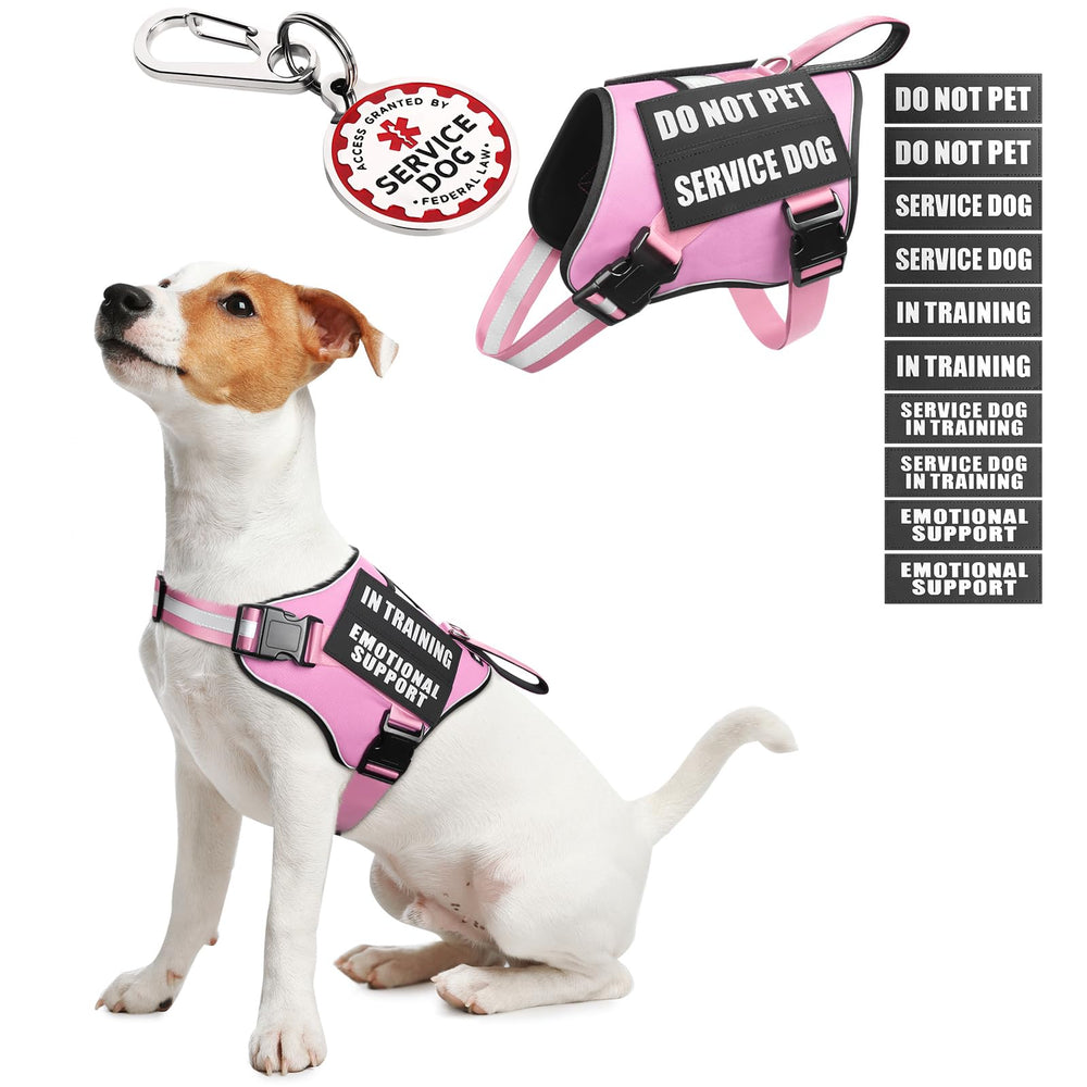 MOOGROU service dog vest-harness ideal for quick on/off during walks