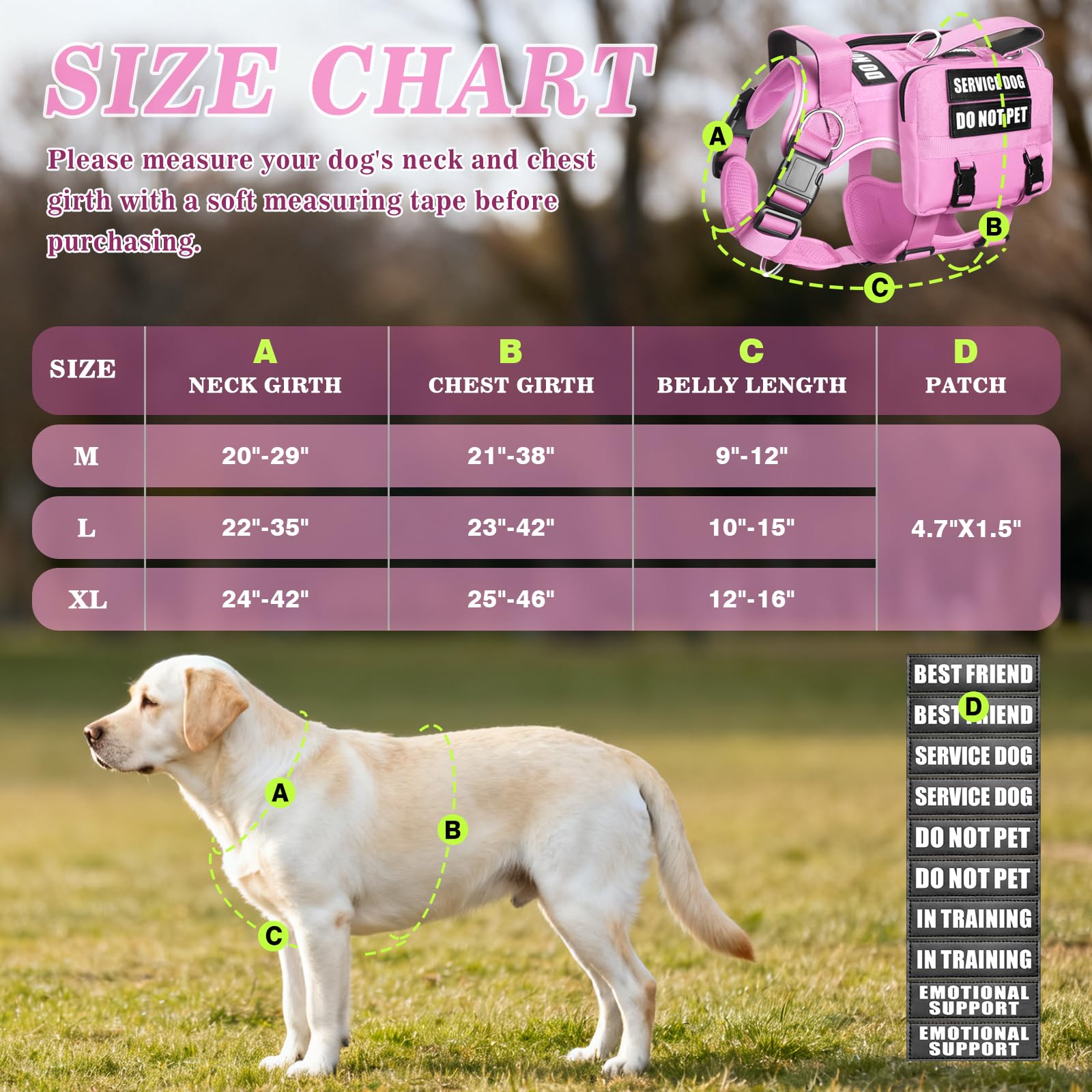 MOOGROU easy-on harness with buckles and adjustability for a snug fit.
