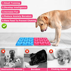 MOOGROU Snuffle Mat dog sniffing treats boosting natural foraging during play.