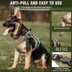 MOOGROU harness adjustable straps enable precise, comfortable sizing for large breeds.