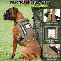 MOOGROU harness reflective strip enhances safety during night walks.