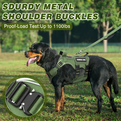 MOOGROU tactical dog vest back with patches signaling roles
